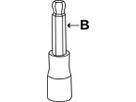 Kugelinbus-Stecknuss lang 1/4"