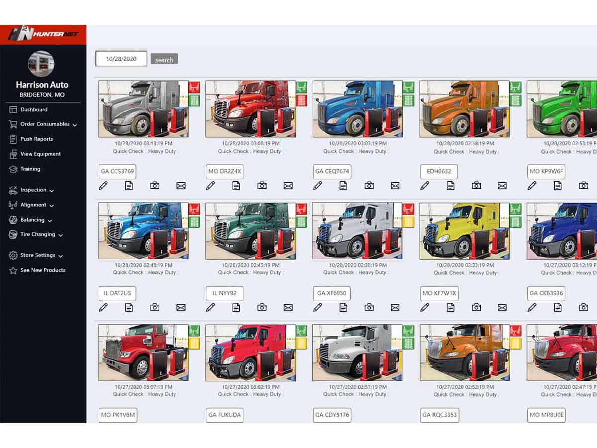 Autonome Achsvermessungsanlage - HUNTER Quick Check HD, rot