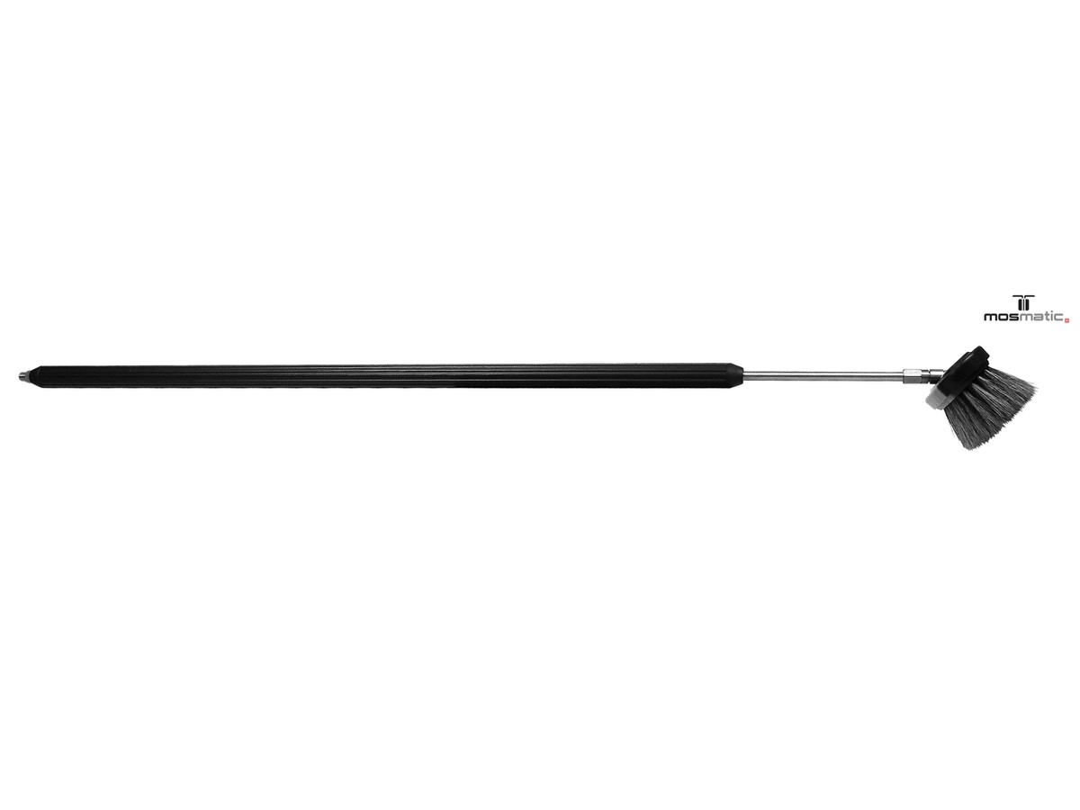 Brosse-lance PL 1500 mm droite noire - avec articulation rotative, sans poignée