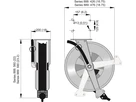 NEDERMAN Schlauchaufroller Serie 888 - ID=13mm, L=10m 1/2"