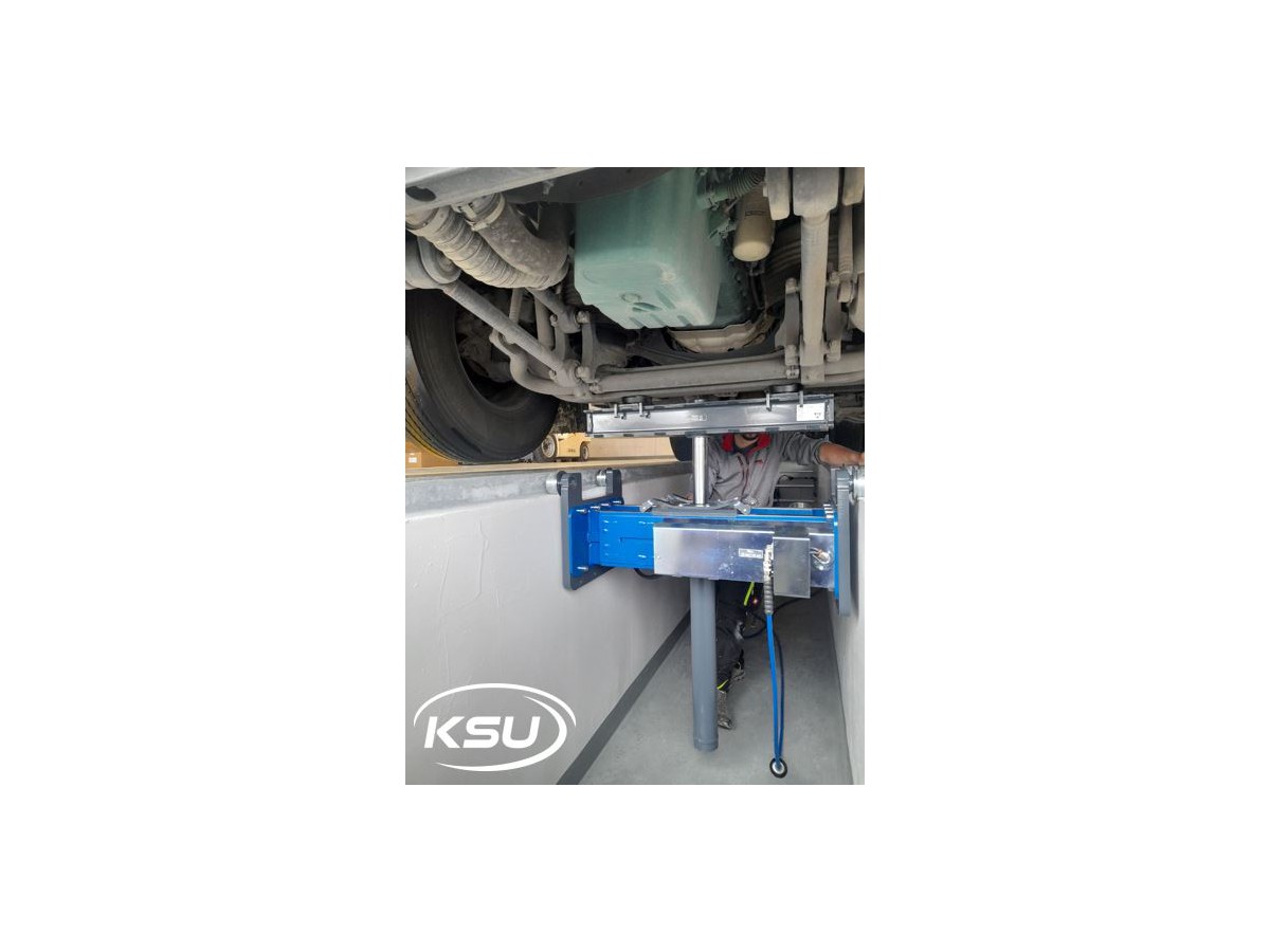 Lufthydraulischer Grubenheber - AC GD150-1, Kapazität 15'000 kg