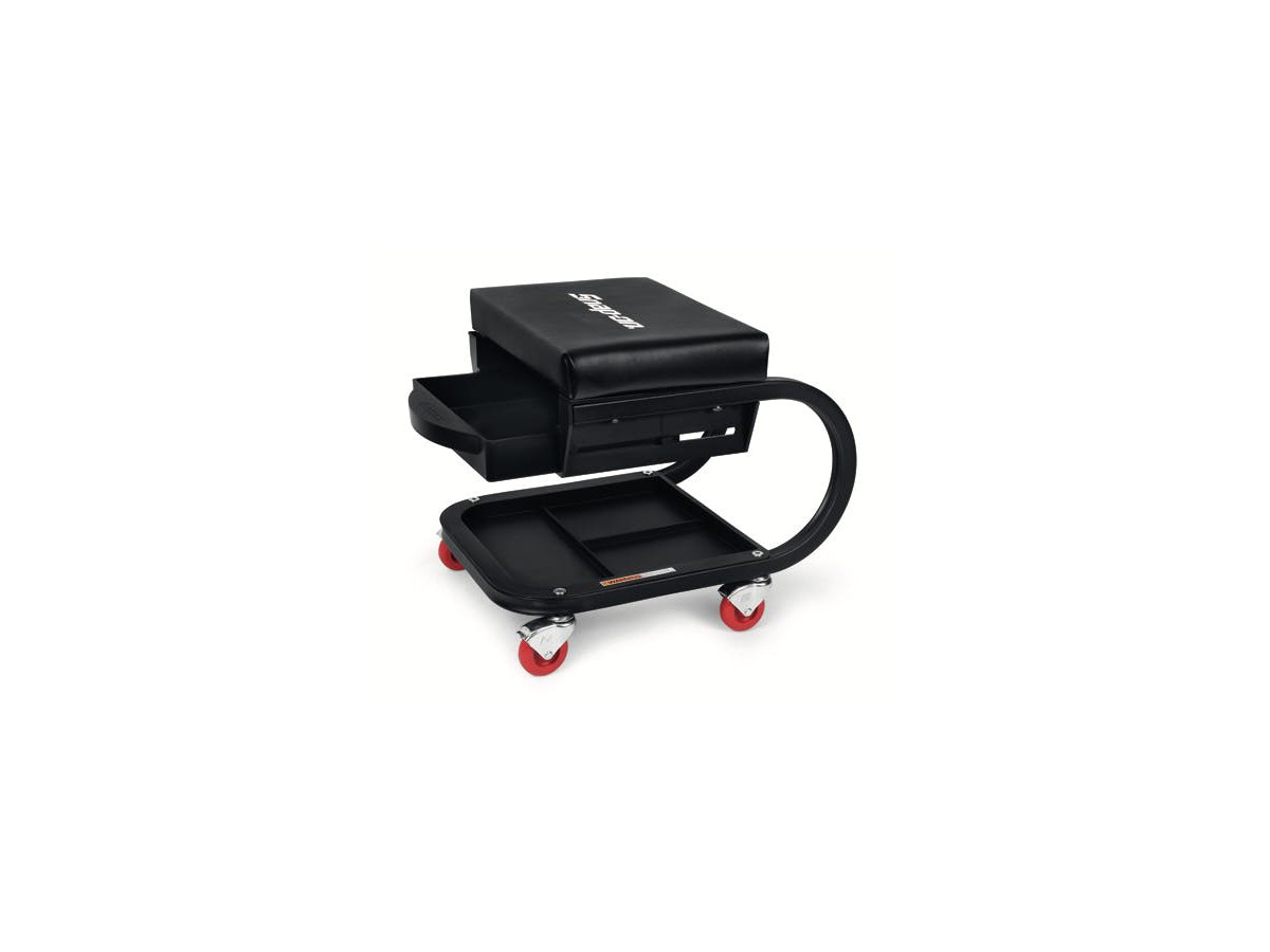 Werkstattsitz rollbar (schwarz)
