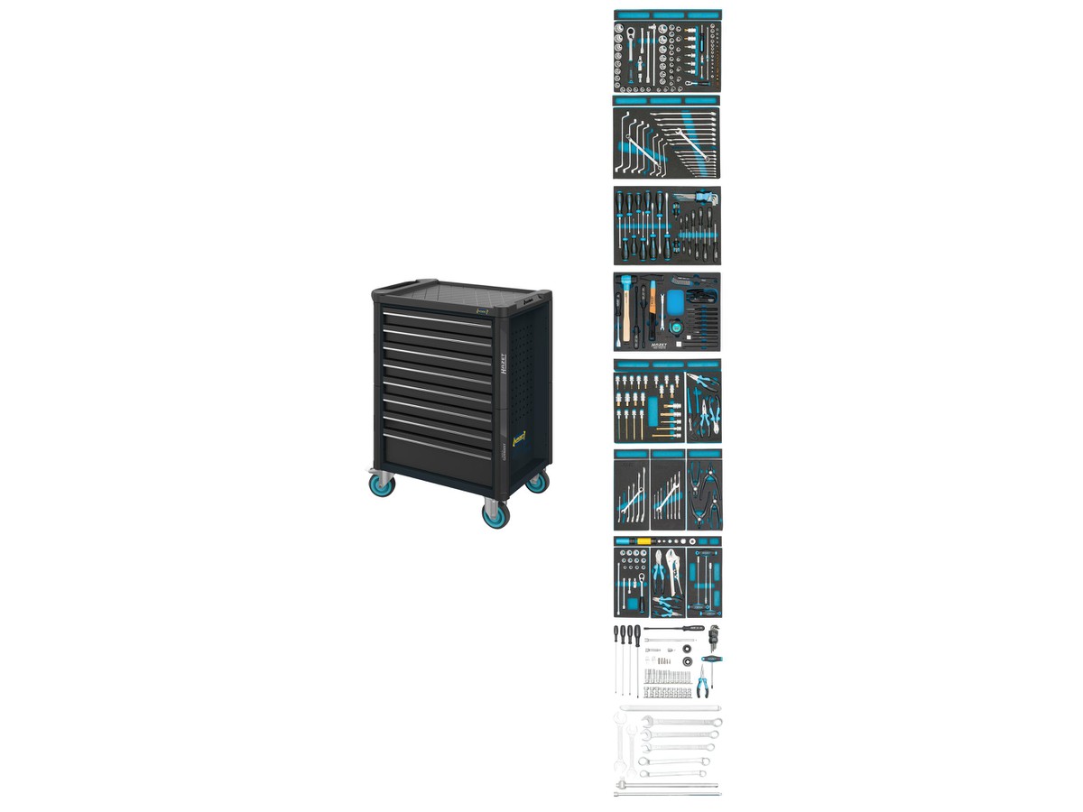 Assistant chariot à outils avec assortiment de 300 pièces