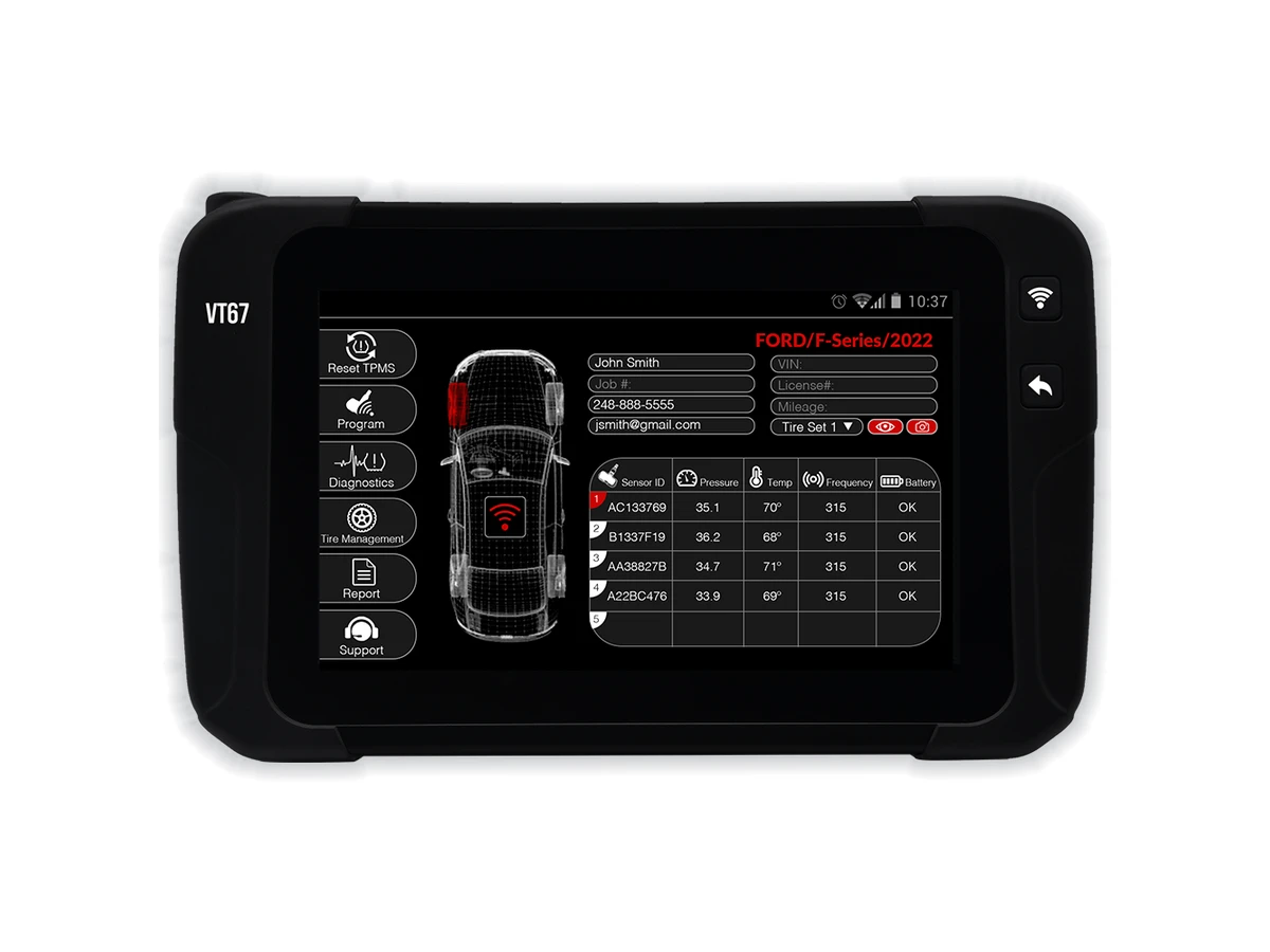 Tablette de diagnostic RDKS et de gestion des pneus VT67 ATEQ