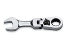 Clé à cliquet à extrémité ouverte courte 5/8" tête flexible