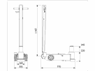 Cric hydraulique à air 25-1 AC Hydraulic