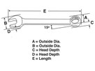 Ringgabelschlüssel British Std. 5/16"