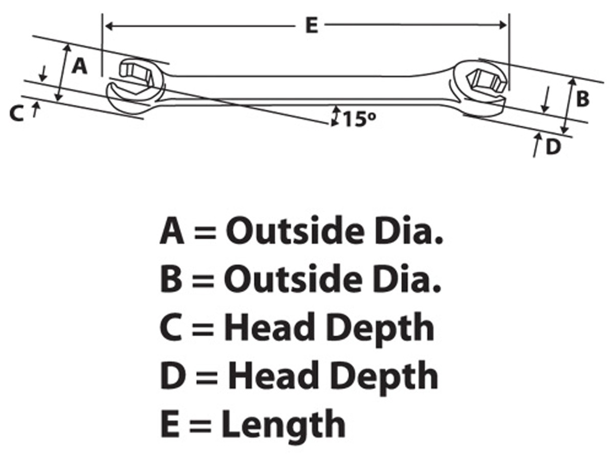 Raccord-Schlüssel Snap-on 5/8" x 11/16"