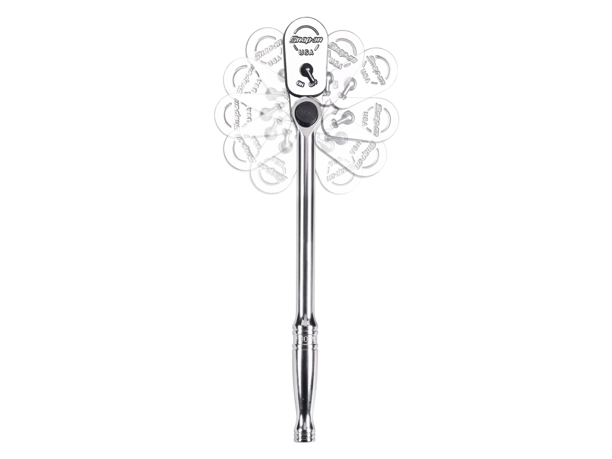 Snap-on Multipositions- und Kurbelratsche mit Softgriff - 3/8“