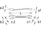 Clé polygonale double GEDORE