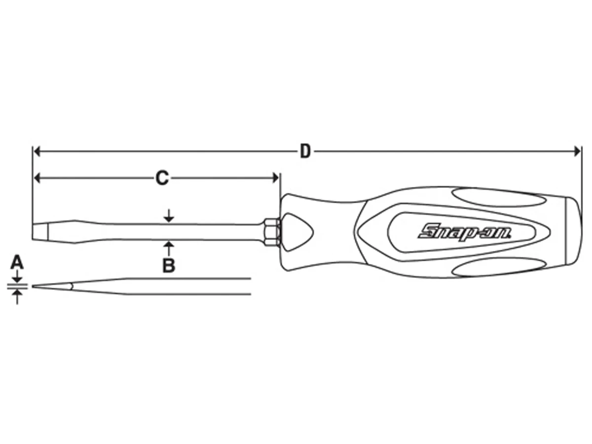 Snap-on Instinct® Tournevis pour vis à fente