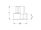 Douille GEDORE 1/2" courte 19 mm