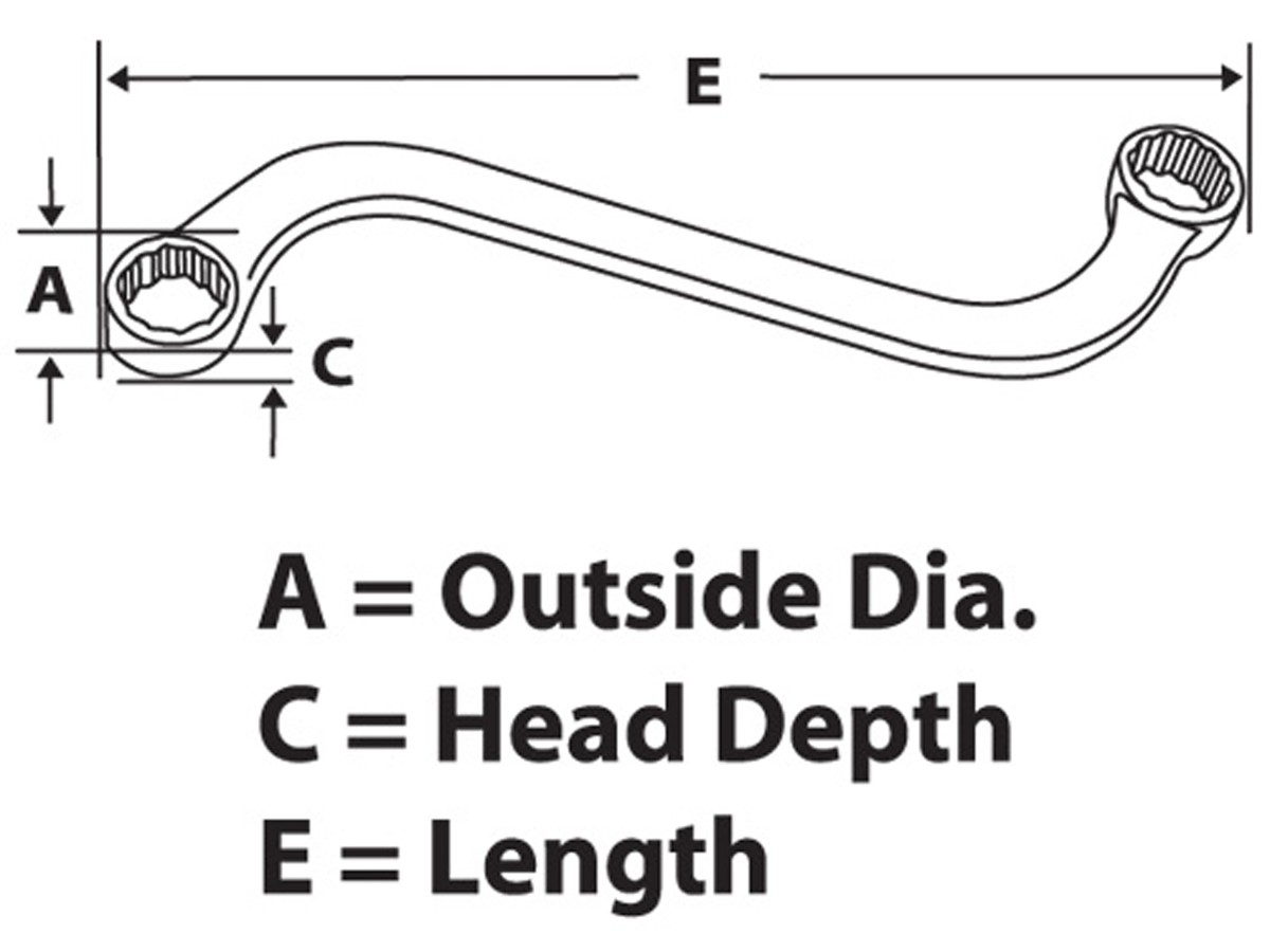 Clé à anneau Snap-on 9/16" x 5/8"