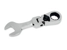 Clé à cliquet à extrémité ouverte courte 11/16“ tête flexible