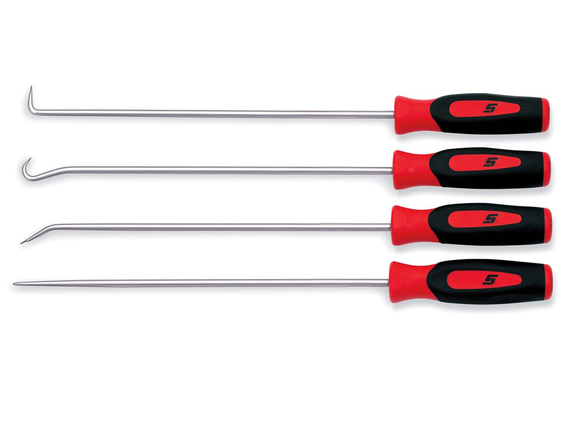 Jeu de mini crochets longs Snap-on 4 pièces