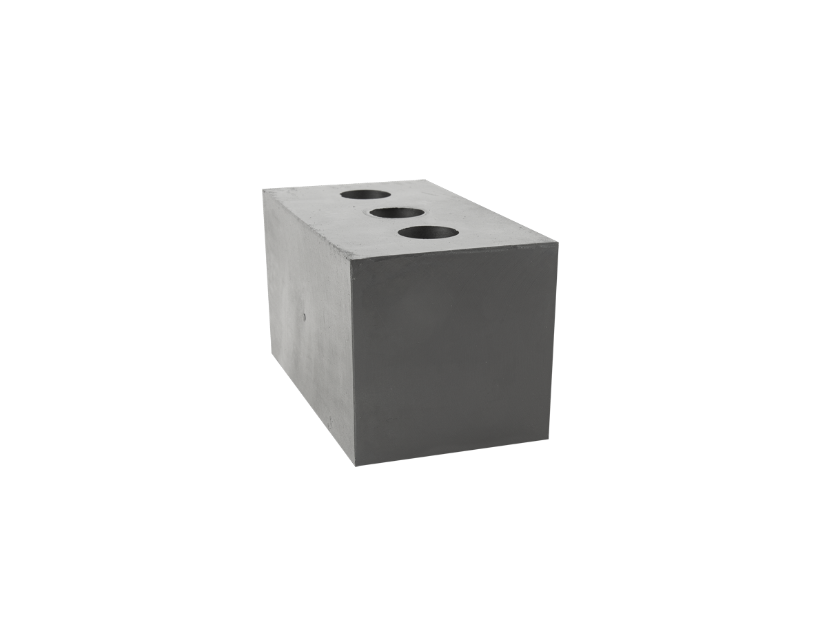 Bloc de caoutchouc, 100 mm hauter - convient pour UNIVERSELL