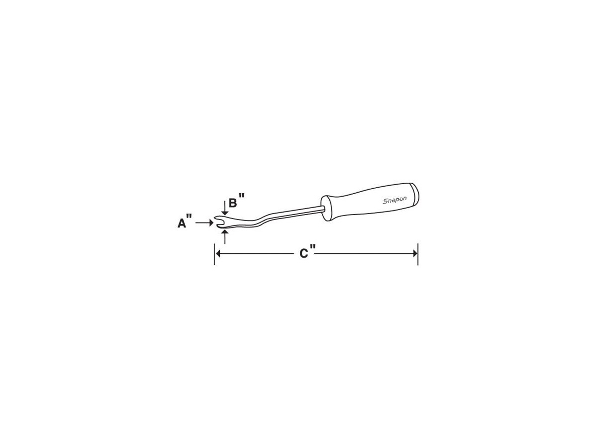 Outil pour panneaux de porte avec poignée souple Longueur de 20 po