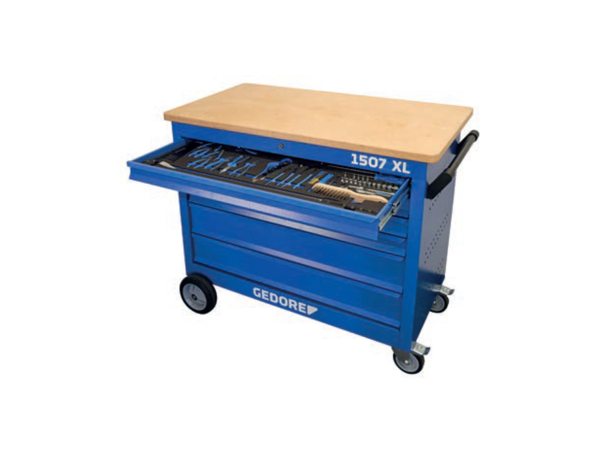 GEDORE KLANN EXPERIENCE Mobile Werkbank mit jumbo NFZ Sortiment (302tlg.)