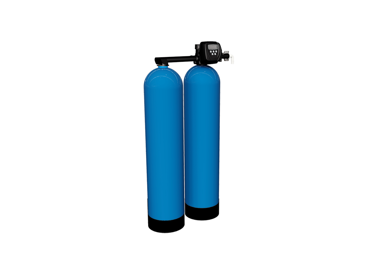Wasserenthärtungsanlage Duplex 2×60 Liter bis 2'400 Liter/Stunde