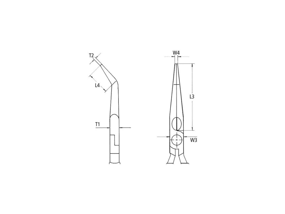 KNIPEX Pince Radio Bec 26 25 - 200 mm