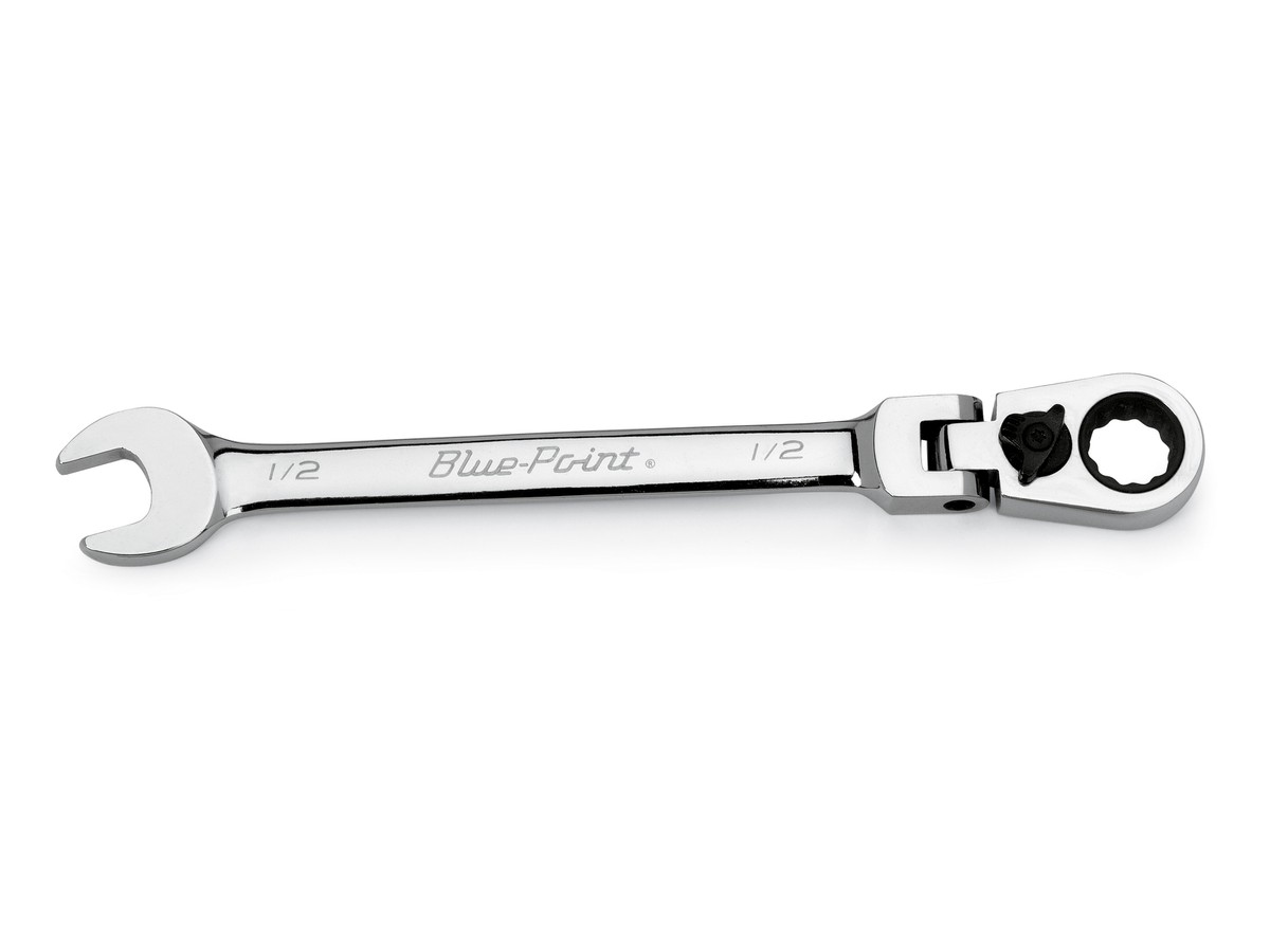 Ratschen-Gabelschüssel, 15° offset 1/2" flexibler Kopf