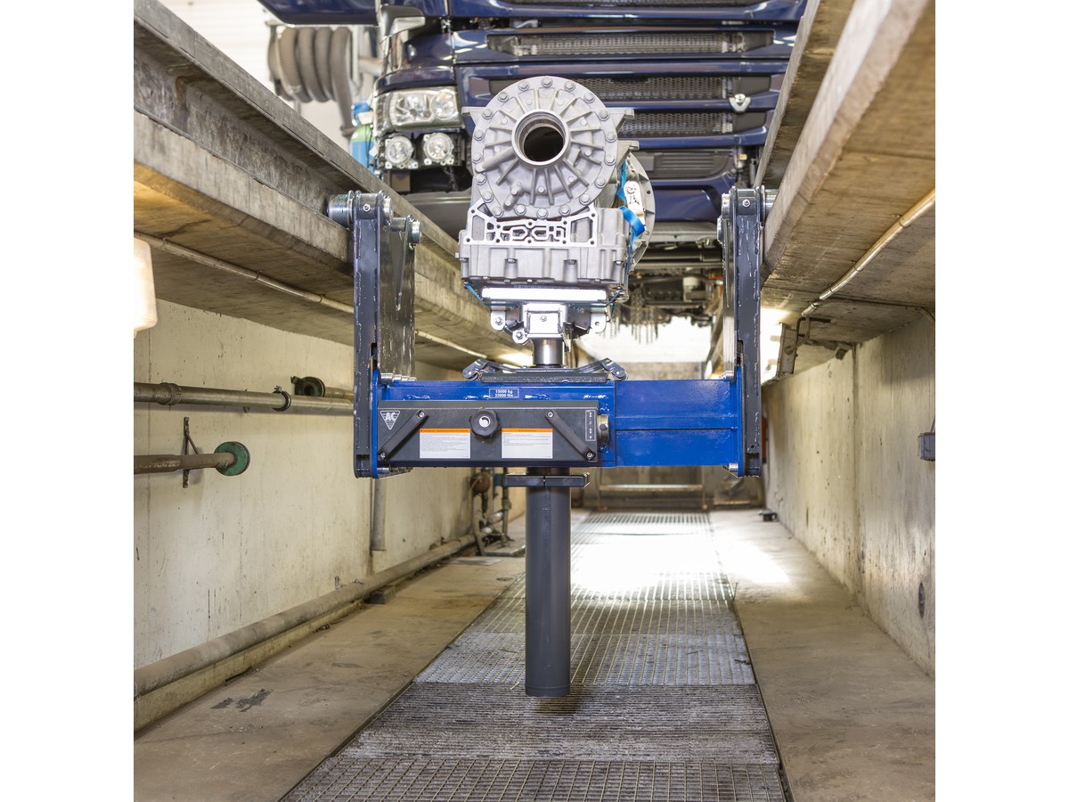 Lufthydraulischer Grubenheber - AC GDT150-1, Kapazität 15'000 kg