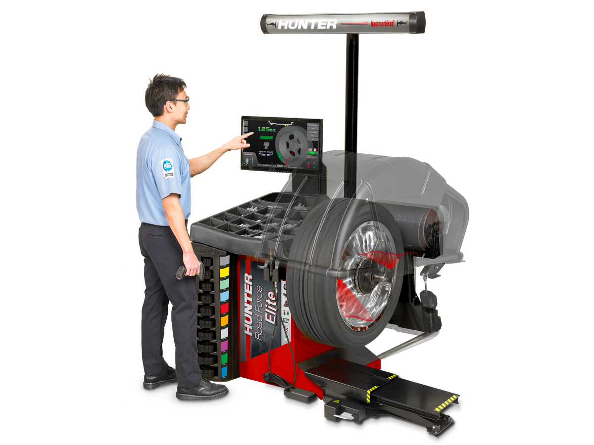 Auswuchtmaschine - HUNTER Road Force Elite, rot