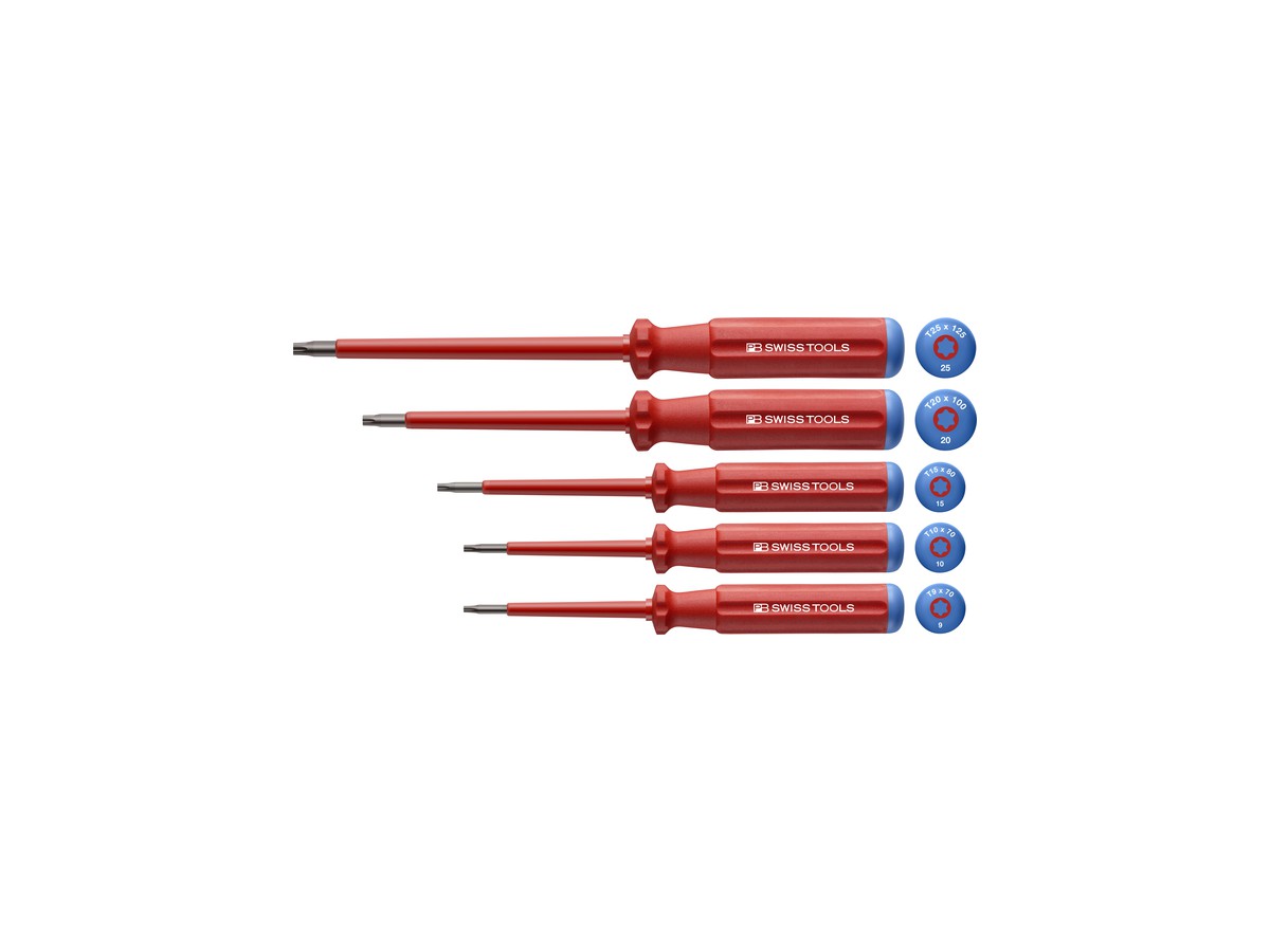 Jeu tournevis 1000 V Torx PB 5549 Electr - T9 - T25