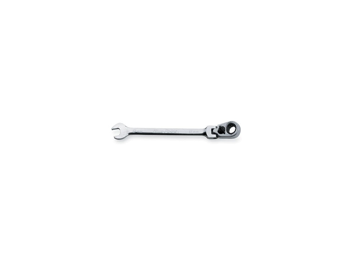 Clé à cliquet à tête flexible pour boîtes/extrémités ouvertes métrique standard 15° (Blue-Point®) 12 points 8 mm