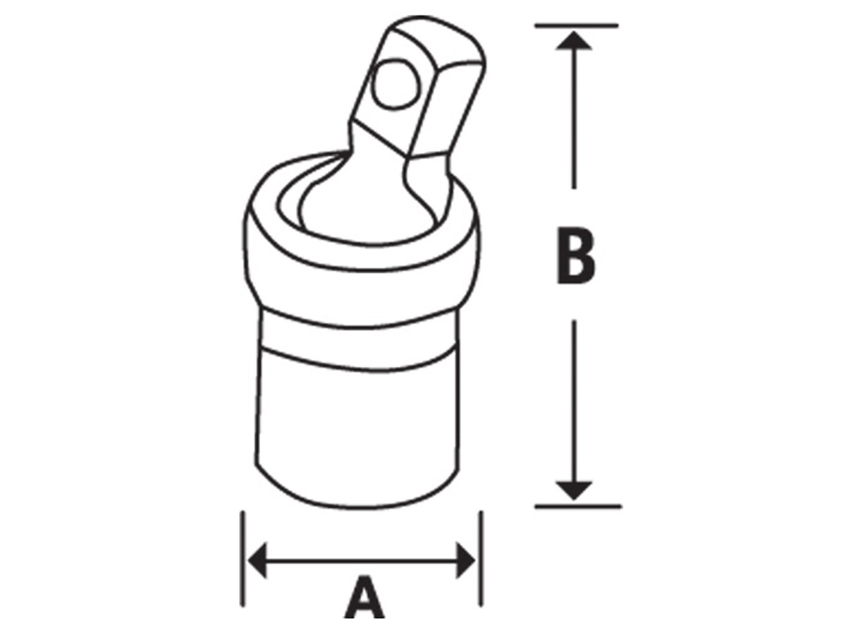 Kugelegelenk mit Sperrstift 1/4"