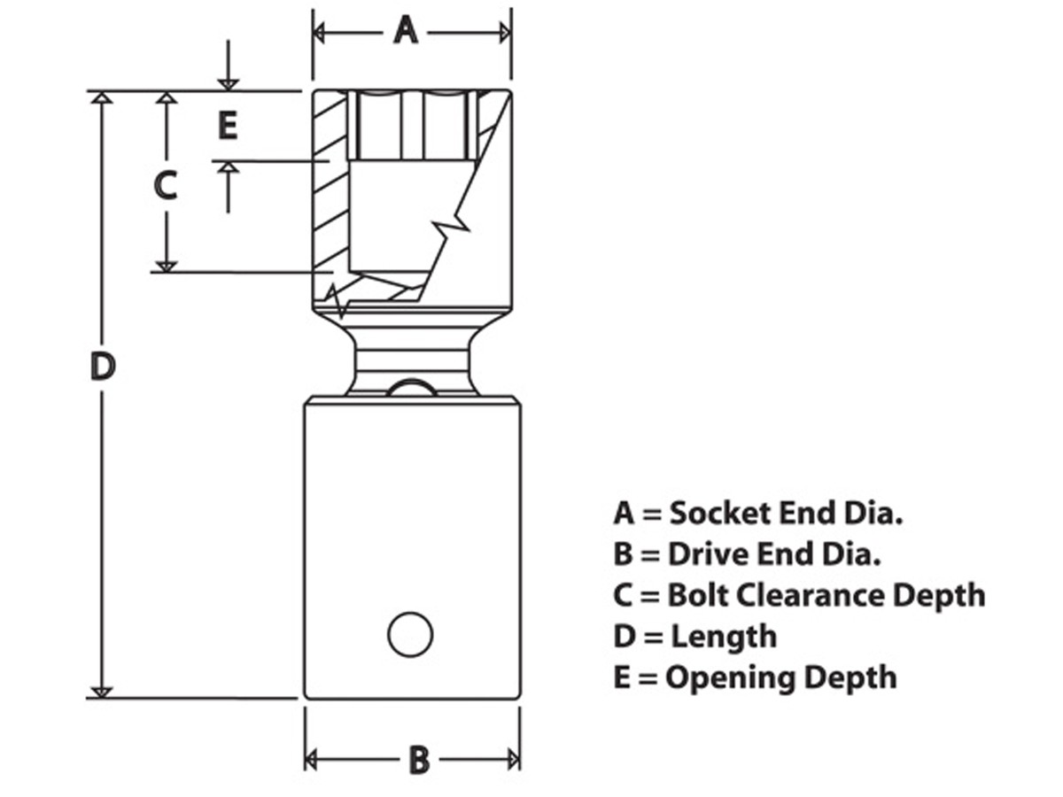Schlag-Gelenknuss Snap-on 8mm