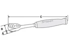 Snap-on Ratsche 1/4"