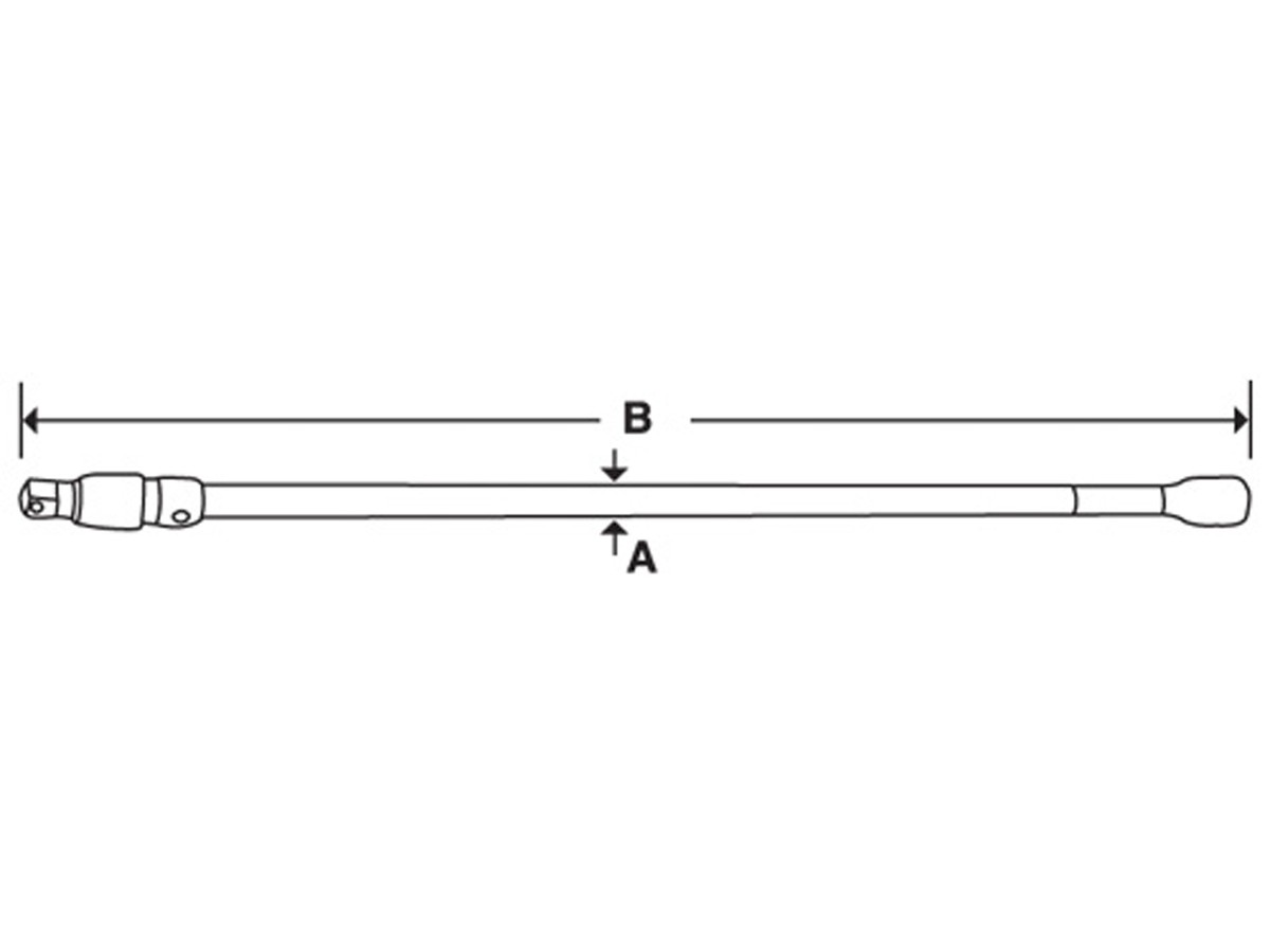 Verlängerung 3/8" mit Fixierung