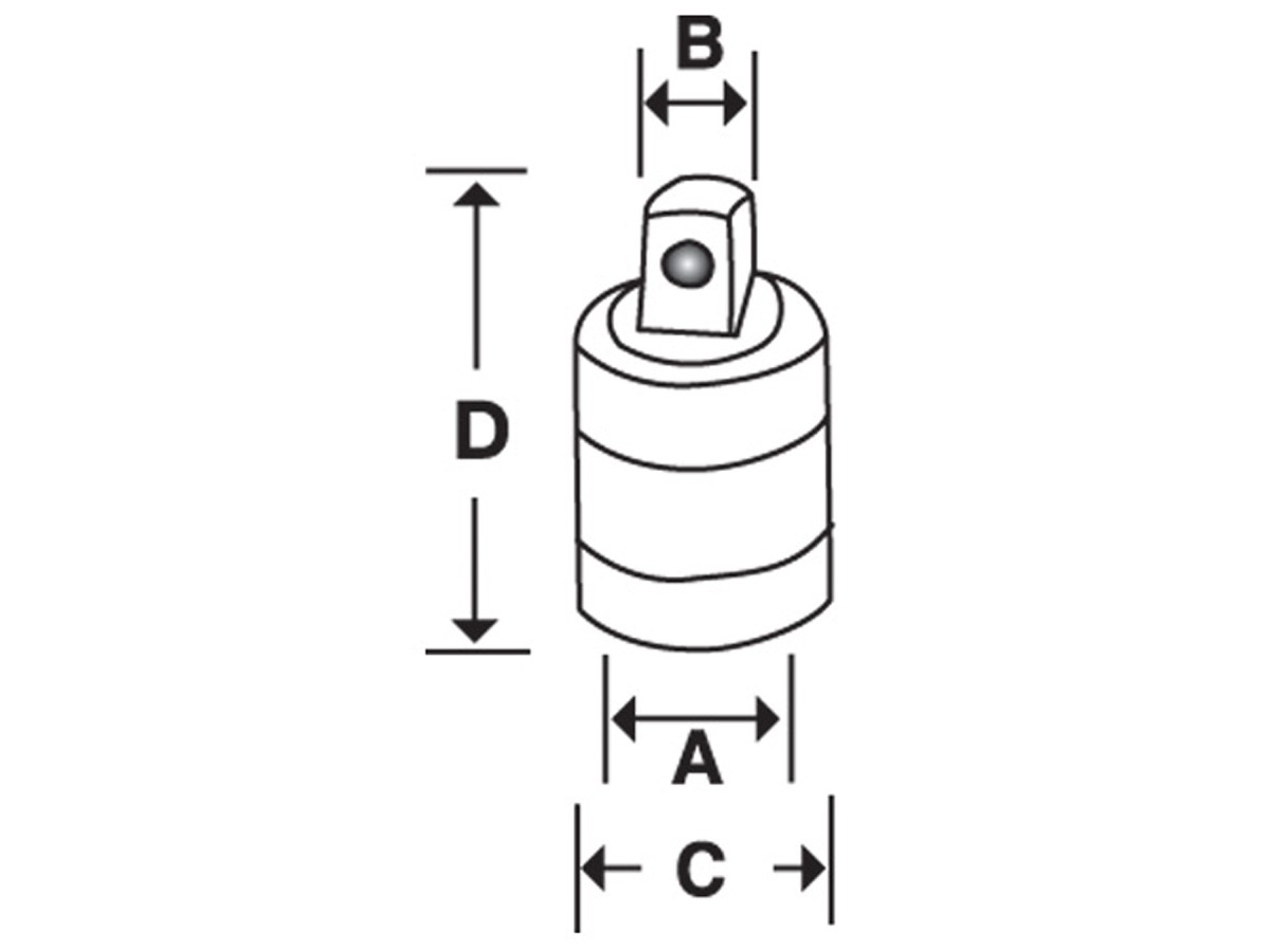 Adaptateur Snap-on 1/4" x 3/8" bruni