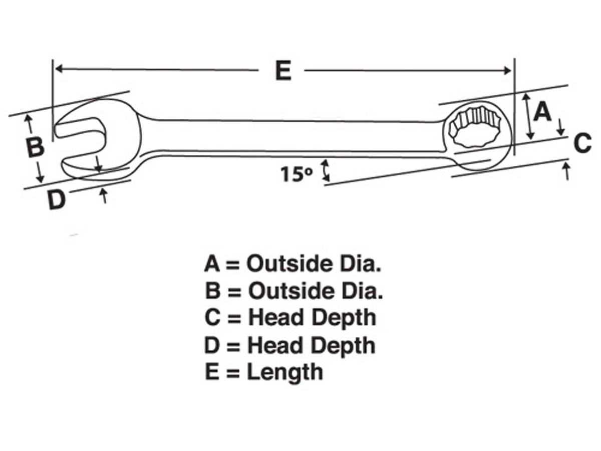 Ringgabelschlüssel British Std. 5/16"
