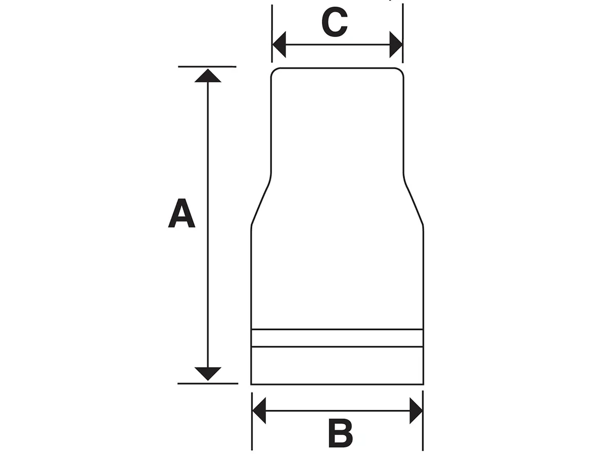 Douille hexagonale 13 mm 1/2"