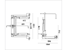Chariot porte-roues WTA500  AC Hydraulic
