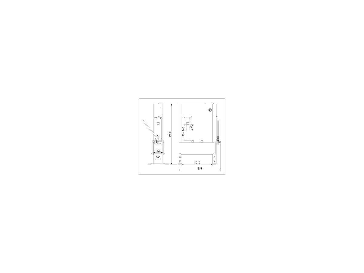 AC Hydraulic Werkstattpressen P60EH1/ P60EH2