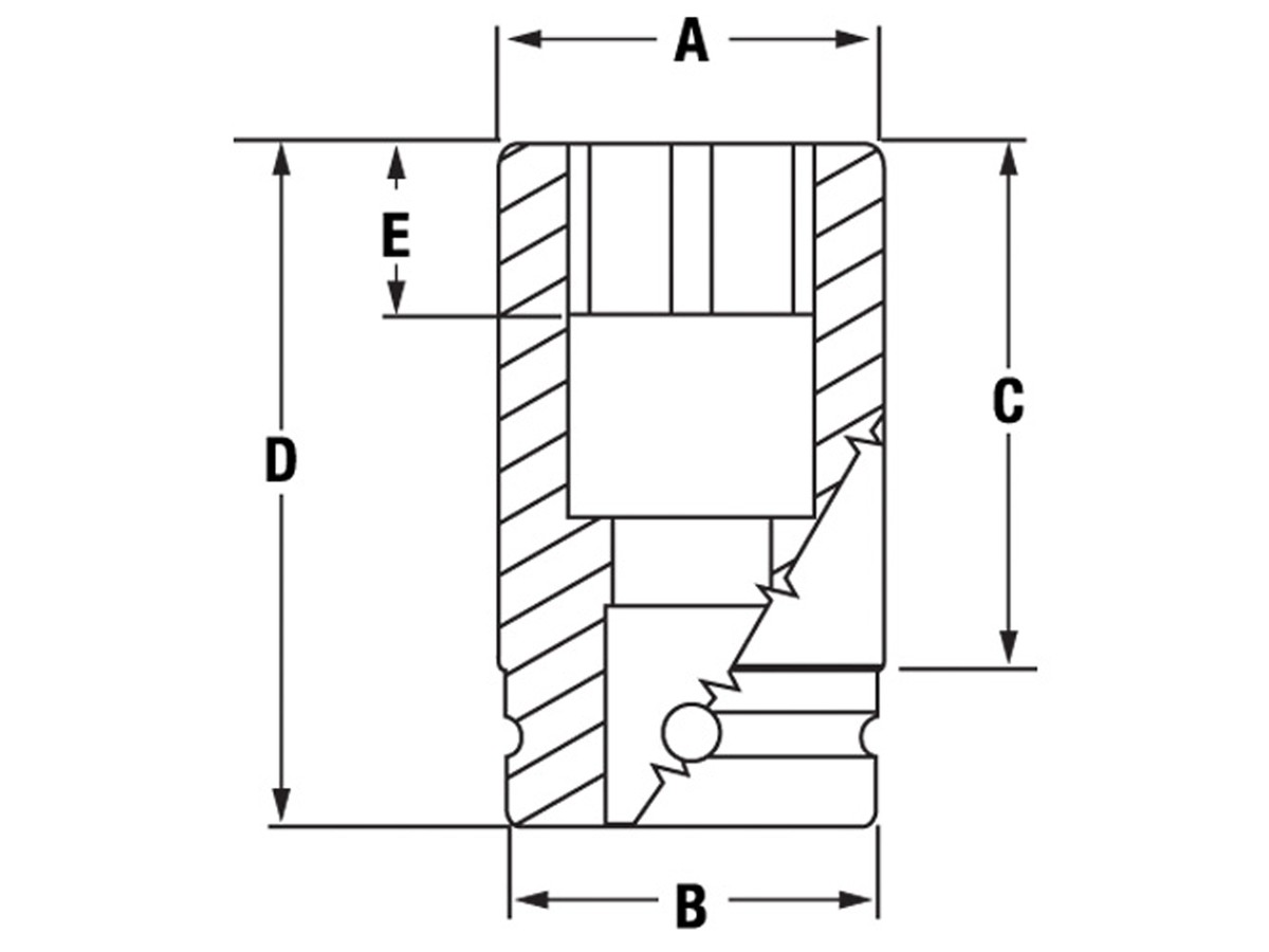 Schlag-Stecknuss Snap-on 1.1/4" mit 1" Antrieb
