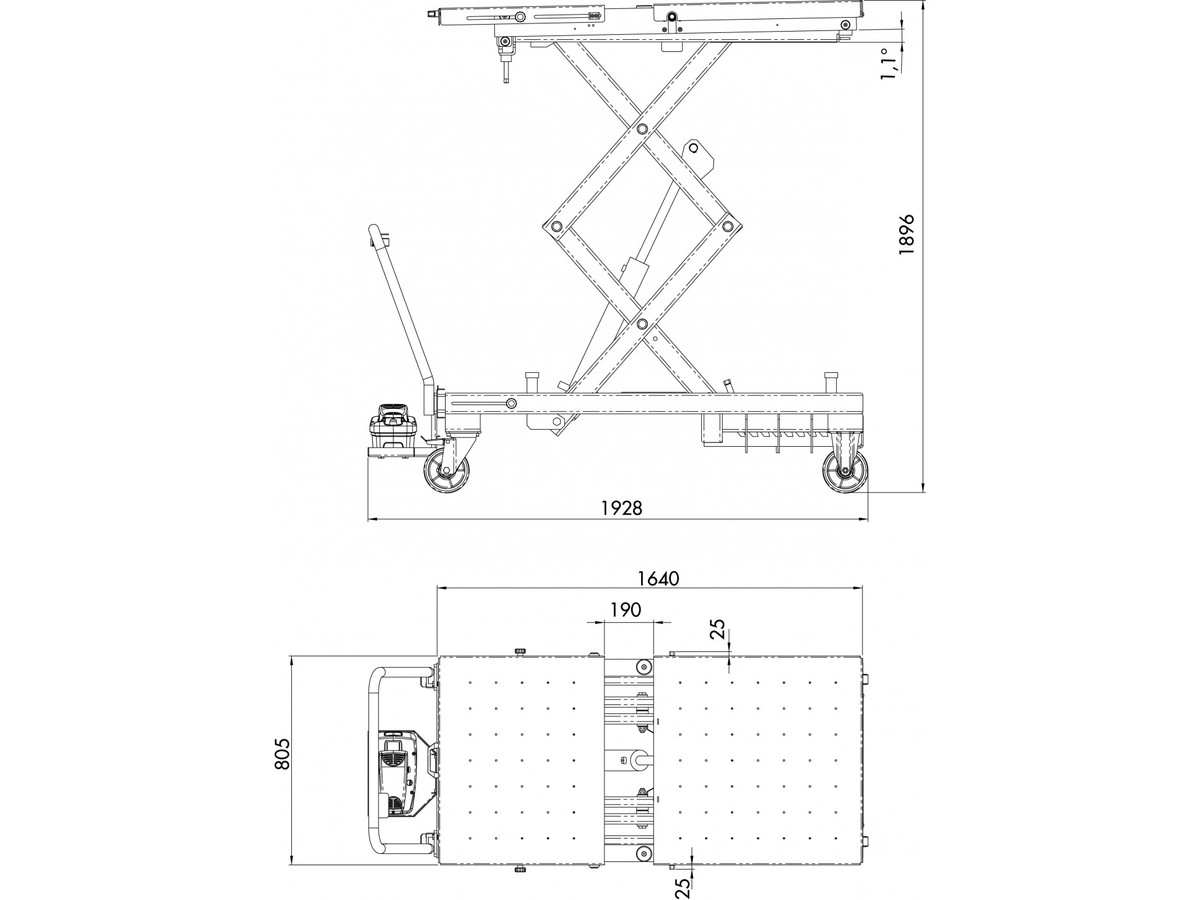 Ascenseur de batterie hydropneumatique GOVONI