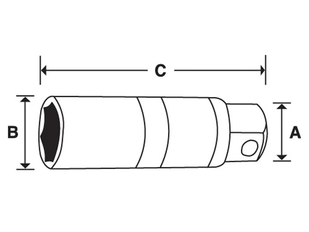 Douille pour bougie d'allumage Snap-on 14 mm