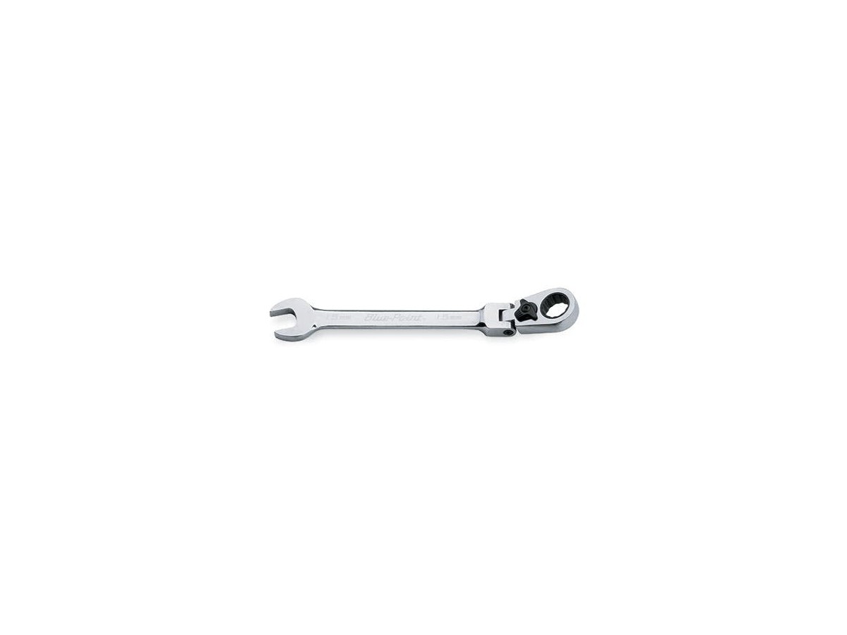 Clé à cliquet à tête flexible pour boîtes/extrémités ouvertes métrique standard 15° (Blue-Point®) 12 points 15 mm