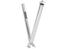 Support en V pour 2 lances, fixation au sol avec raccord de fuite