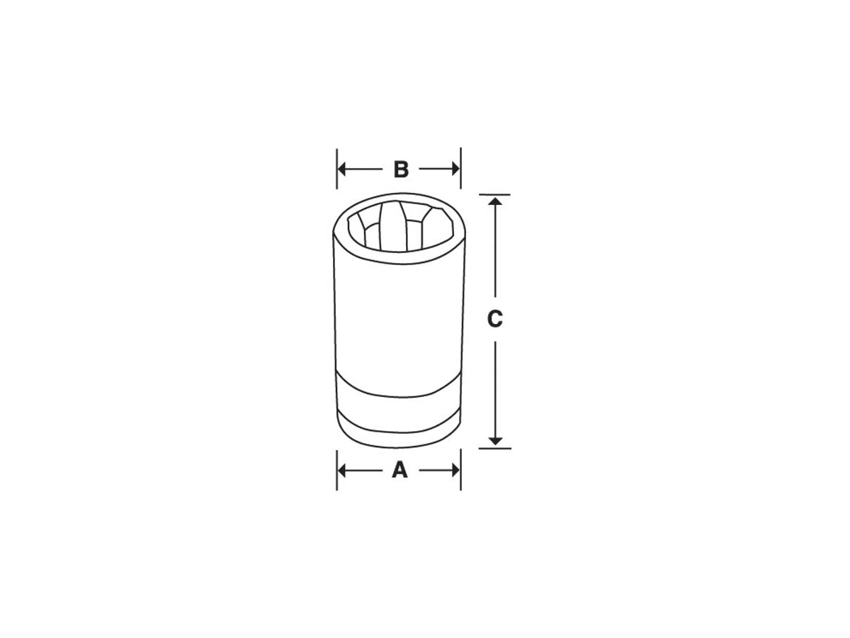 Douille E10 TORX® 3/8"