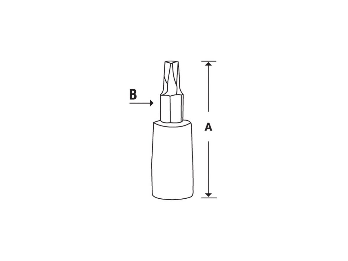 Standard-Bit-Sockeltreiber TORX® T27 3/8"-Antrieb