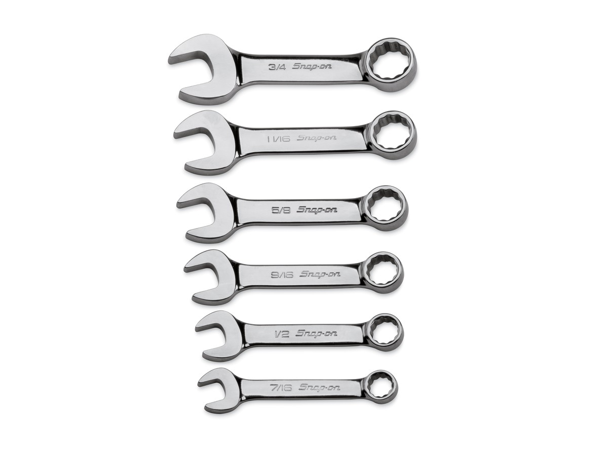 Jeu de clés à anneaux ouverte Snap-on Mini 12-pans 7/16" - 3/4"