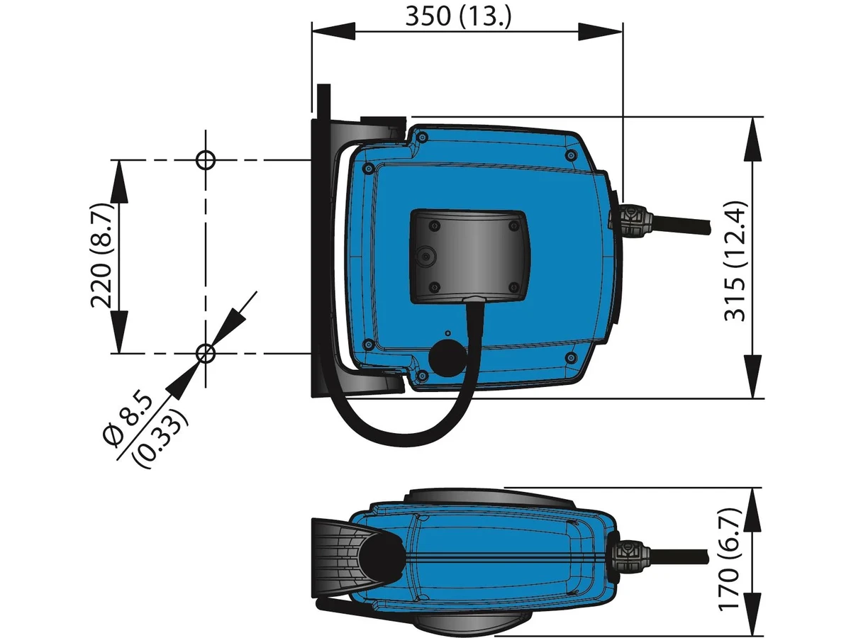 Nederman Elektrokabelroller
