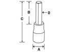 Inbus-Stecknuss kurz 3/8"