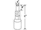Adaptateur magnétique 1/4"