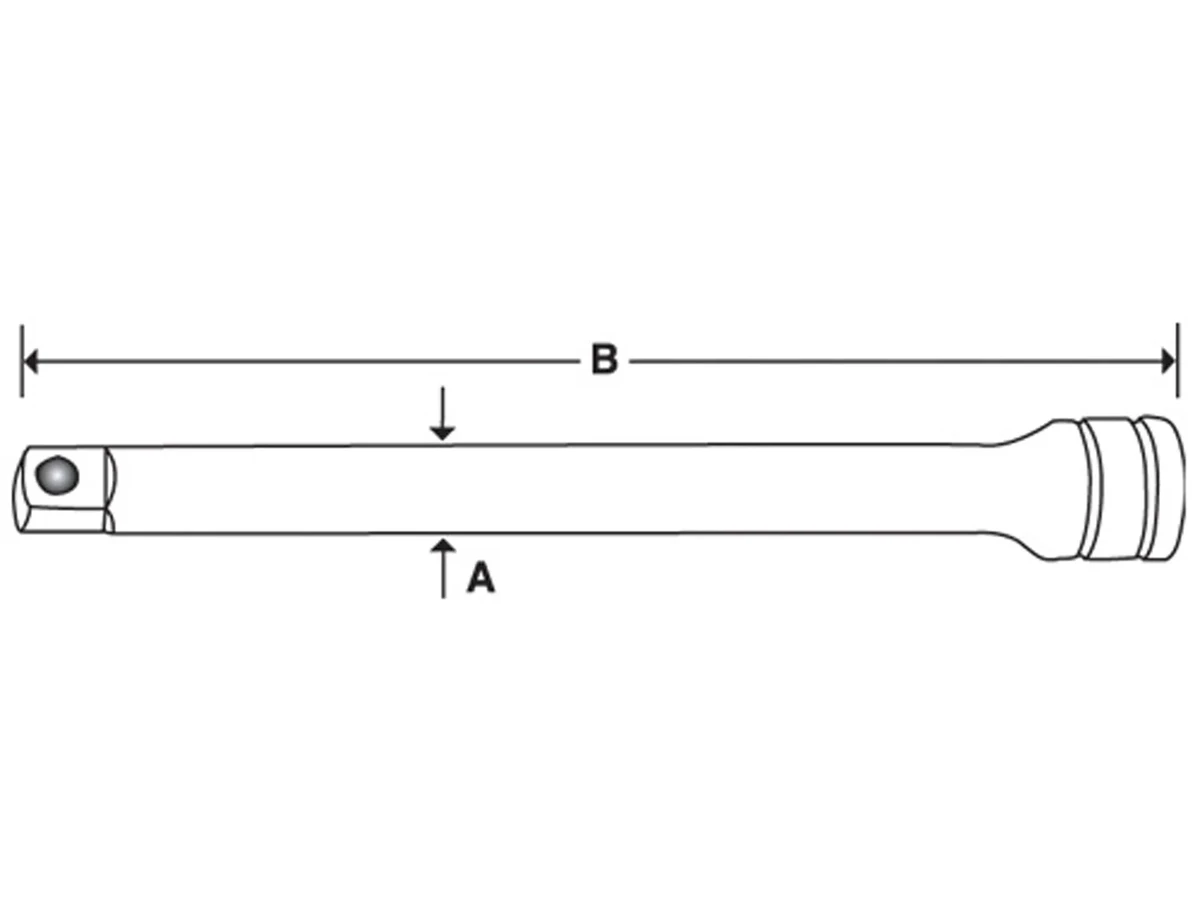 Extension Snap-on 1/4" x 6